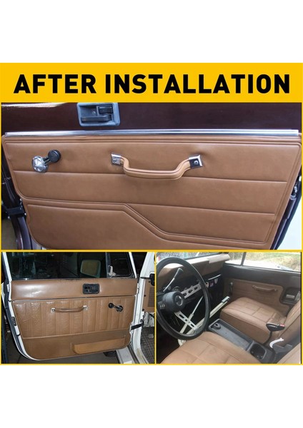 1 Çift Araba Iç Ön Kapı Paneli Çekme Kolu Jeep Wrangler Yj 1987-1995 YJ55009801KS (Yurt Dışından)