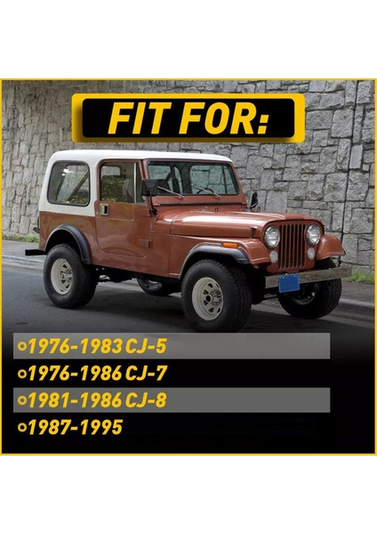 1 Çift Araba Iç Ön Kapı Paneli Çekme Kolu Jeep Wrangler Yj 1987-1995 YJ55009801KS (Yurt Dışından)