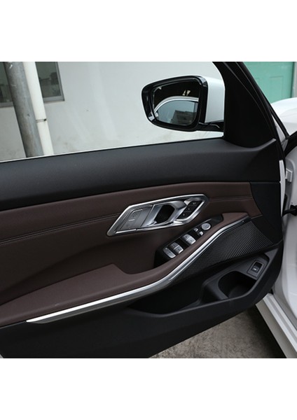 Bmw 3 Serisi G20 G28 2019-2021 Için 4 Adet Iç Kapı Kolu Trim Sticker Iç Kapı Kolu Bilek Krom Kaplama (Yurt Dışından)