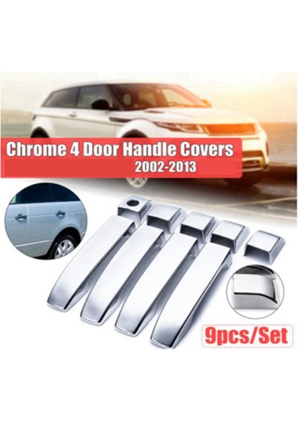 Araba Kapı Kolu Kılıfları Trim Dış Kapı Kolu Kılıfı Land Rover Range L322 2002-2012 Krom (Yurt Dışından)