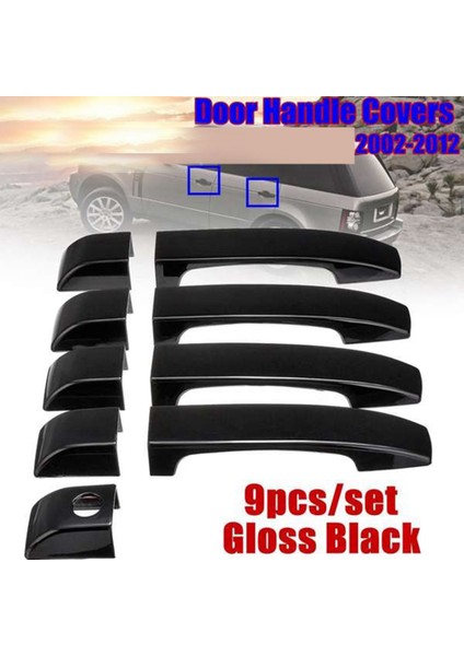 Araba Kapı Kolu Kılıfları Trim Dış Kapı Kolu Kılıfı Land Rover Range L322 2002-2012 Krom (Yurt Dışından)