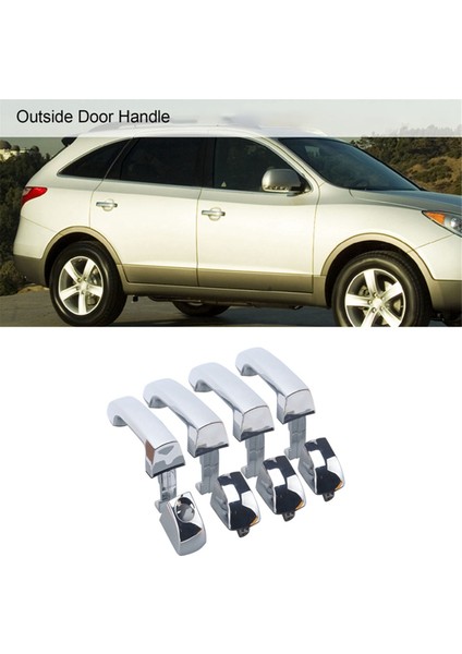 Hyundai Veracruz 3.8l 2007-2012 Için Araba Dış Kapı Kolu Krom 82662-3J010 826513J010 (Yurt Dışından) fiyatları