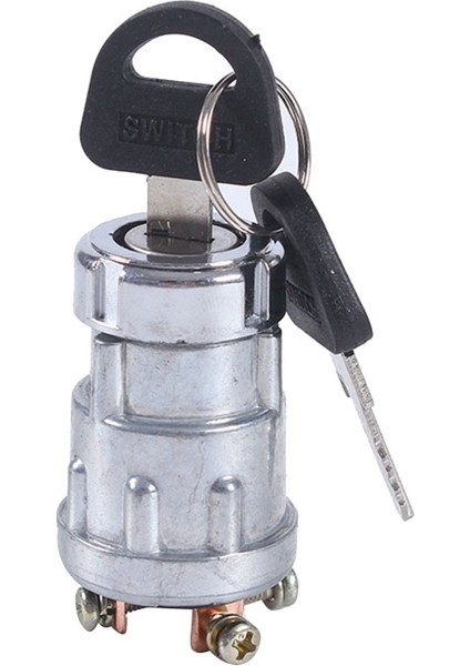 Evrensel Araba Tekne 12V 4 Pozisyonlu Kontak Marş Anahtarı 2 Anahtarlı Benzinli Motorlu Çiftlik Makineleri Harvester'lar Için (Yurt Dışından)