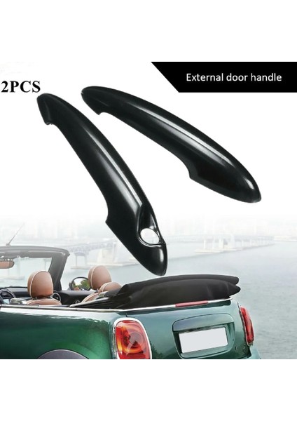 Parlak Siyah Dış Dış Kapı Kulp Kılıfı Trim Için Bmw Mını Cooper R50 R52 R53 R55 R56 R57 R58 R59 R61 (Yurt Dışından) modelleri
