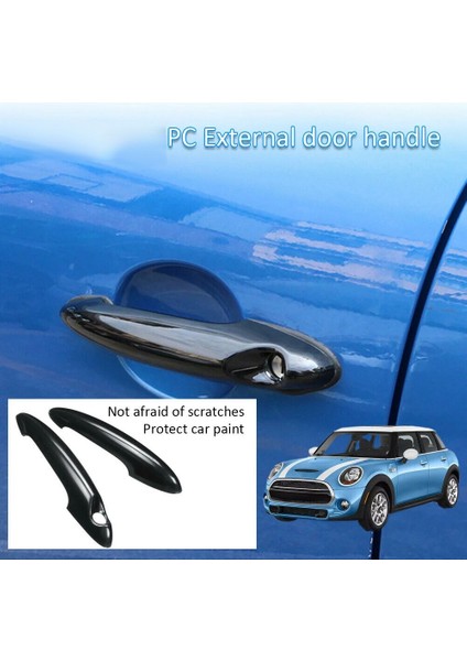 Parlak Siyah Dış Dış Kapı Kulp Kılıfı Trim Için Bmw Mını Cooper R50 R52 R53 R55 R56 R57 R58 R59 R61 (Yurt Dışından) fırsatları