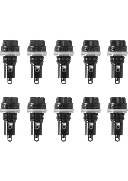 10 Adet Elektrik Panosuna Monte 5 x 20MM Sigorta Tutucu (Yurt Dışından)