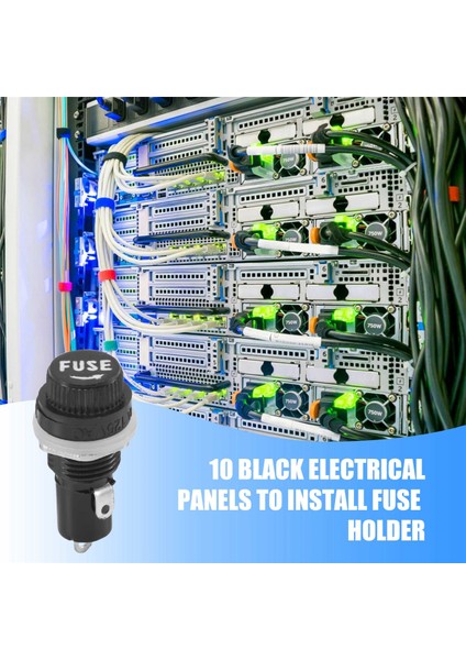 10 Adet Elektrik Panosuna Monte 5 x 20MM Sigorta Tutucu (Yurt Dışından) fırsatları