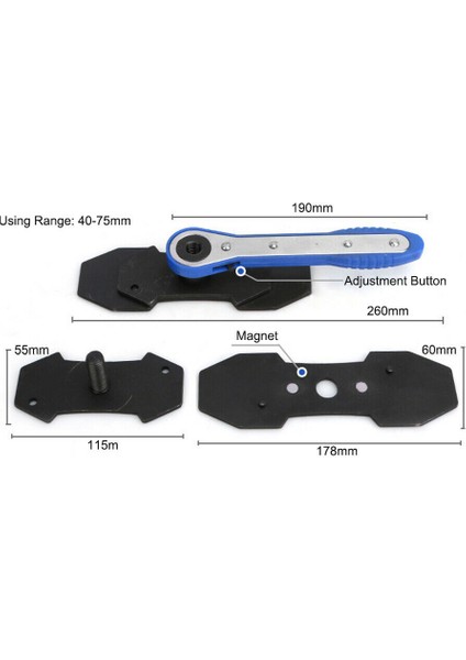 Araba Cırcır Fren Pistonu Kaliper Yayıcı Aleti Fren Kaliper Pres Bölme Ped Aleti (Yurt Dışından) fırsatları