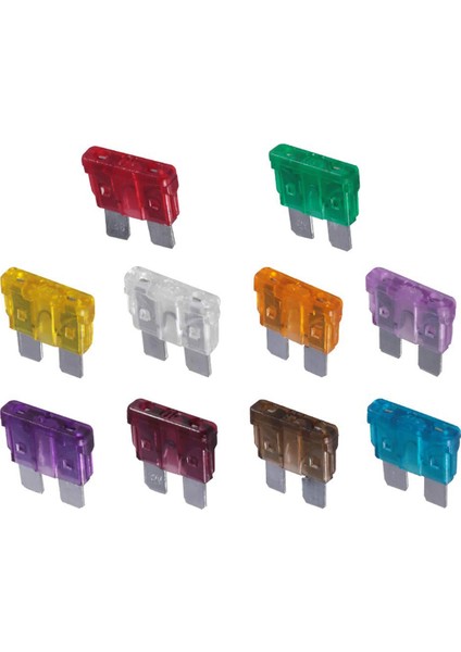 100 Adet Araba Kamyon Standart Sigorta (2A 3A 5A 7.5A 10A 15A 20A 25A 30A 35A) Çeşitli Sigorta Seti, Yedek Araba Rv Kamyon Suv (Yurt Dışından)