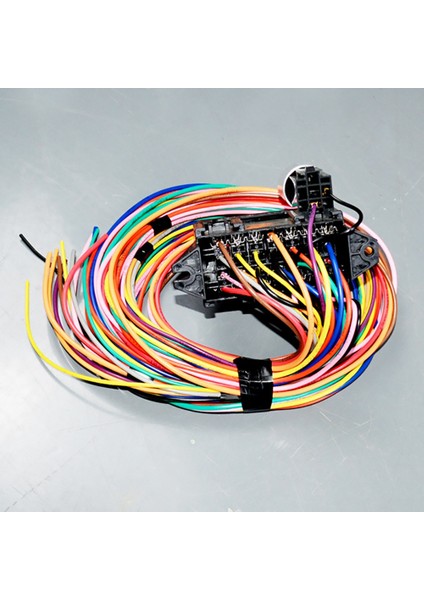 14 Yollu Kablolama Demeti Devre Kablolama Kiti Evrensel Sokak Çubuğu Kablo Demeti Otomatik Modifikasyon Devre 14 Sigorta Kiti (Yurt Dışından) modelleri