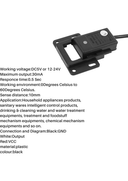 12-24V Temassız Tank Sıvı Su Seviyesi Algılama Sensörü Anahtar Konteyner Dc 5V (Yurt Dışından)