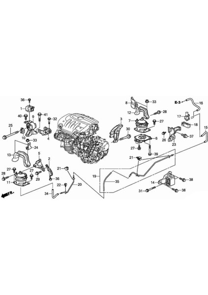 Şanzıman Dağı Kauçuk Braketi 50850-STX-A04 Honda Acura Odyssey Pilot 2005-2020 Için Ön Sol Motor Desteği (Yurt Dışından) modelleri