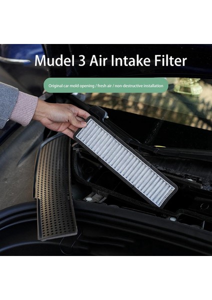 Tesla Model 3 Dış Filtre Elemanları Hava Filtresi Için Model 3 Klima Giriş Filtresi Yedek Aksesuarı (Yurt Dışından)