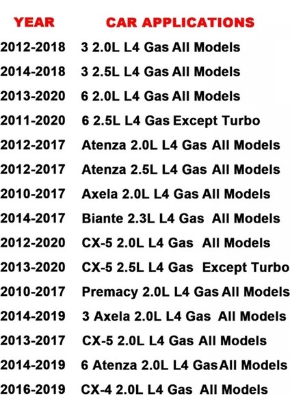 Hava Filtresi Yedek Yüksek Akış Araba Sporları Mazda 3 Axela 6 Atenza Cx-4 Cx-5 Premacy 2.0l 2.5l Biante (Yurt Dışından)