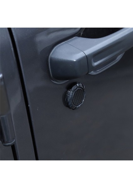 Suzuki Jimny 2018-2020 Araba Kapısı Anahtar Deliği Dekorasyon Kapağı Trim Kapı Kilidi Kapağı Karbon Fiber Dış Aksesuarlar (Yurt Dışından)