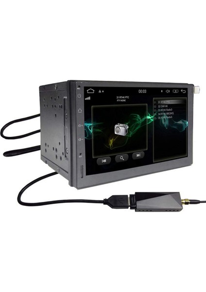 Dab/dab+ Anten USB Adaptörlü Evrensel Android Araba Radyo Gps Stereo Alıcı Dab+ Sinyal Baş Ünitesi Oynatıcı (Yurt Dışından)