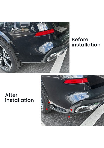 Bmw Için X5 G05 M Sport 2019-2023 Arka Ön Tampon Açı Difüzör Splitter Spoiler Koruyucu Karbon Fiber (Yurt Dışından)