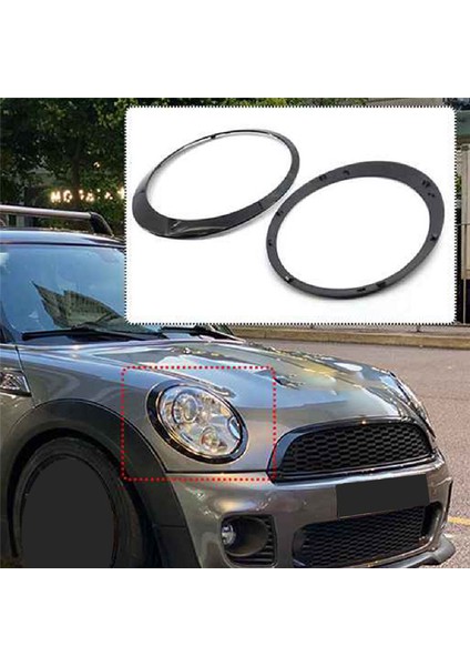 Araba Sağ Far Çerçevesi Far Trim Halkası Mını Cooper S R56 R57 R55 Clubman 2007-2015 51137149906 (Yurt Dışından)