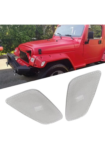 Araba Yan Işaret Lambası Sinyal Lambası Jeep Wrangler Tj 1997-2006 55155629AC 55155628AC Beyaz (Yurt Dışından) fiyatları