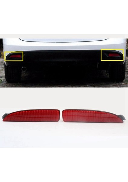 1 Çift Arka Tampon Işık Yan Lamba Işaretleyici Reflektör Mazda 3 5 6 D350-51-5M0E D350-51-5L0E (Yurt Dışından) modelleri