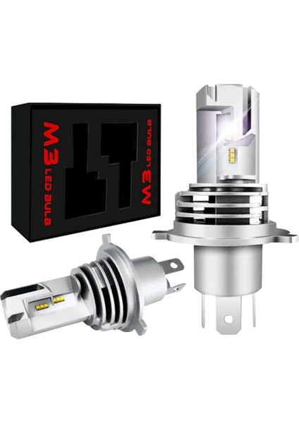 H4 Hb2 9003 Araba LED Entegre Far Ampulü M3 Mini Uzun ve Kısa Far Zes Çipleri 6000K Kablosuz Doğrudan Fiş (Yurt Dışından)