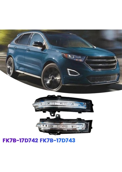 1 Çift Dikiz Aynası Dönüş Sinyali FK7B-17D742 FK7B-17D743 Ford Edge 2015-2020 Için LED Yan Kapı Aynası Gösterge Işığı (Yurt Dışından) modelleri