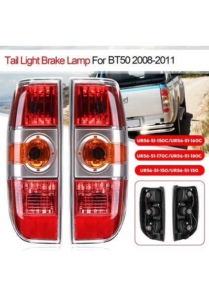 Araba Arka Arka Lambası Fren Lambası Kuyruk Lambası Mazda BT50 2007-2011 UR56-51-150 UR56-51-160 Kablo Demeti ile Sol (Yurt Dışından) modelleri
