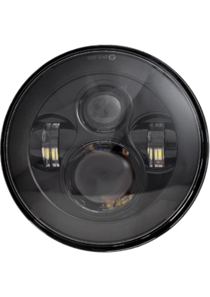 Siyah Arka Plan 7 Inç LED Farlar Yuvarlak Farlar Otomotiv Malzemeleri Çoban Için LED Farlar (Yurt Dışından)