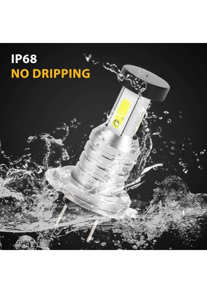 2x H7 LED Far Ampul Kiti Yüksek Düşük Huzmeli 100W 30000LM Süper Parlak 6000K Beyaz (Yurt Dışından) fırsatları