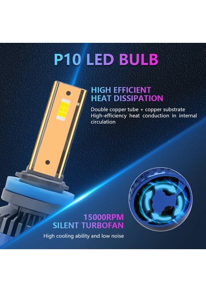 Araba LED Ampuller 9005/HB3 9006/HB4 H7 H8/H9/H11 Far 400 W 60000LM Sis Farları (H8/H9/H11) (Yurt Dışından) modelleri