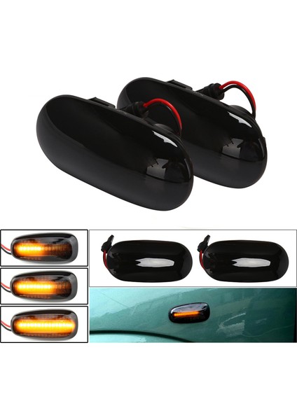 Mıtsubishi Pajero Mırage Legnum/lancer Galant LED Dinamik Yan Işaretleyici Dönüş Sinyal Işığı Sıralı Flaşör Işık (Yurt Dışından) modelleri