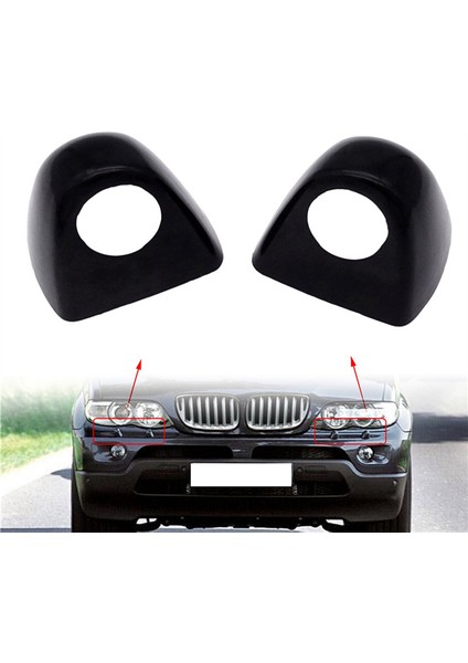 1 Çift Araba Far Yıkama Sprey Kapağı Meme Kapağı 61677145235 61677145236 Bmw X5 E53 2003 2004 2005 2006 (Yurt Dışından) fiyatları