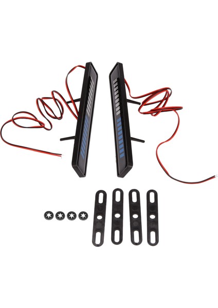 Çift Mavi + Beyaz Işık LED Ön Sinyal Işık Ön Izgara Ön Tampon Izgaraları Işıkları Lambalar Bmw Ford Aksesuarları Için (Yurt Dışından) fırsatları