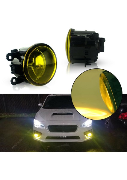 2 Adet Sis Lambası Lambası Sarı Lens Araba Ön Tampon Sis Lambası Oe Yedek H11 Ampul F4 Ford Focus Acura Honda Subaru Nissan Suzuki (Yurt Dışından) modelleri