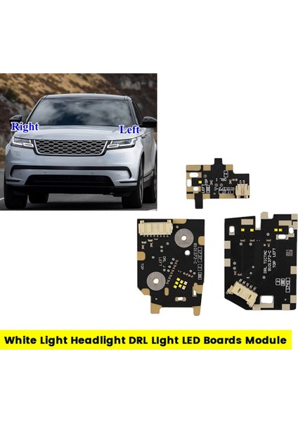 Beyaz Işık Far Drl Lıght LED Pano Modülü Range Rover Velar 2018-2021 LED Melek Gözü Çipi B101272-C Sol (Yurt Dışından)