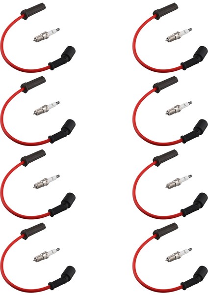 Chevrolet Gmc Cadillac Hummer 5.3l 6.0l V8 9748HH Için 8x Buji ve 8x Ateşleme Kabloları (Yurt Dışından)