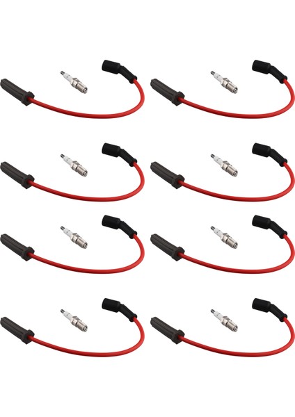 Chevrolet Gmc Cadillac Hummer 5.3l 6.0l V8 9748HH Için 8x Buji ve 8x Ateşleme Kabloları (Yurt Dışından) modelleri