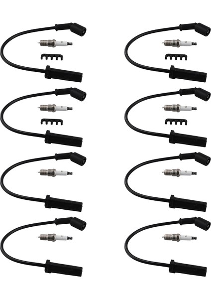 8x 19297035 Ateşleme Kabloları ve 8x 41962 Buji Seti Chevy Gmc 4.8l 5.3l 6.0l Savana 2500 3500 Için (Yurt Dışından) fiyatları