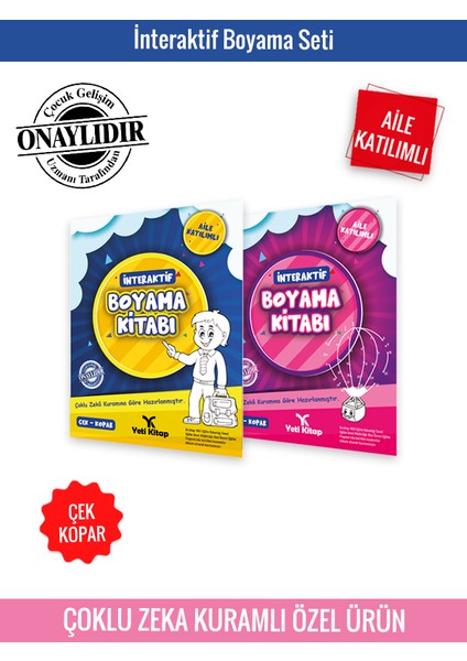 İnteraktif Boyama Kitabı 2'li Set