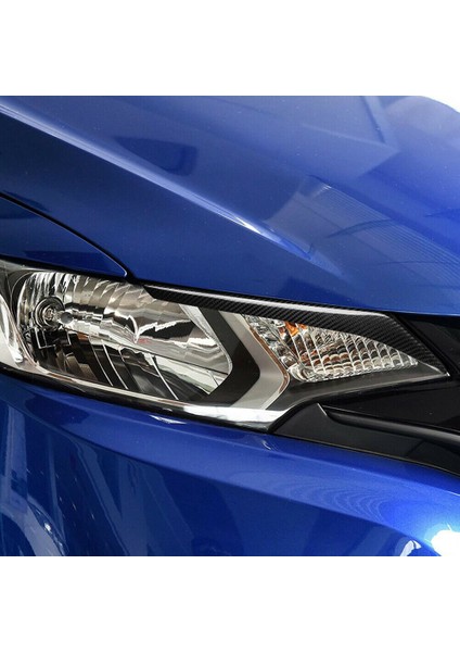 Araba Gerçek Karbon Fiber Far Kaş Göz Kapağı Trim Honda Fit 2014 2015 2016 Için Fit (Yurt Dışından) modelleri