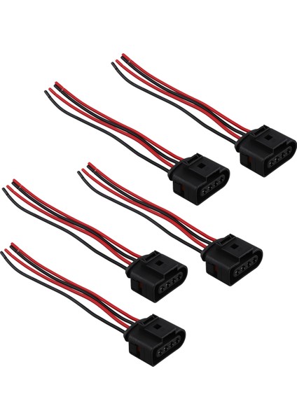 5 Adet 4 Pinli Otomatik Kablo Demeti Konnektörü Bobin Uzatma Adaptörü Elektrik Fişi Volkswagen Audi Passat Için (Yurt Dışından) modelleri