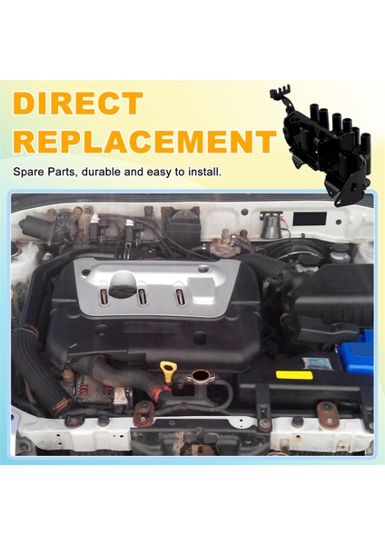 Hyundai Santa Fe V6 2.7l 2001-2006 Tiburon V6 2.7l 2003-2008 Için Ateşleme Bobini 27301-37120 2730137120 (Yurt Dışından) indirimleri