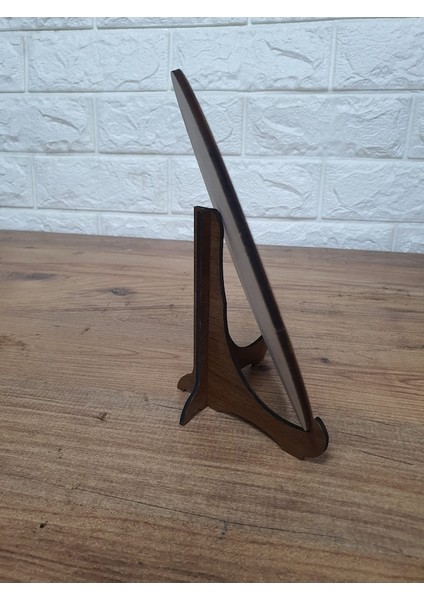 18,5 x 18,5 cm Ahşap Yakma Tekne ve Deniz Feneri Tablo