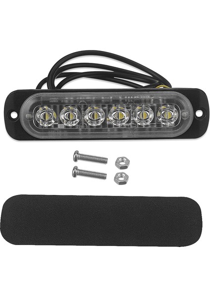 12V-24V 6led Işık Flaş Acil Durum Araba Araç Uyarı Strobu Mavi ve Kırmızı Yanıp Sönen (Yurt Dışından) fırsatları