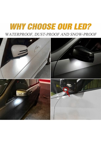 Araba Su Birikintisi Işık ve Dinamik Dikiz Aynası LED Dönüş Sinyal Işığı Mercedes Benz Için W204 Cla A Bces Sınıfı W176 W212 (Yurt Dışından) modelleri