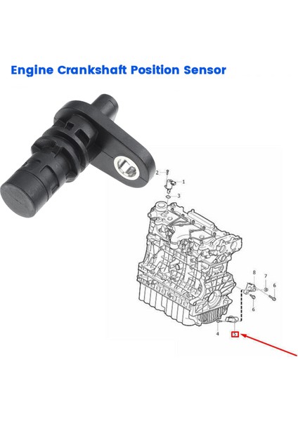 Motor Krank Mili Açı Sensörü 31303937 Volvo V60 S60 XC60 XC70 2.5l 2013-2016 0261210338 Krank Mili Konum Sensörü (Yurt Dışından)