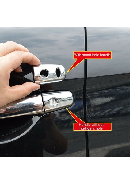 Abs Krom Yan Kapı Kolu Kapağı Döşeme 8 Adet Mitsubishi Outlander Lancer Sedan Evo Sport Rvr Asx 2008-2014 (Yurt Dışından) fırsatları