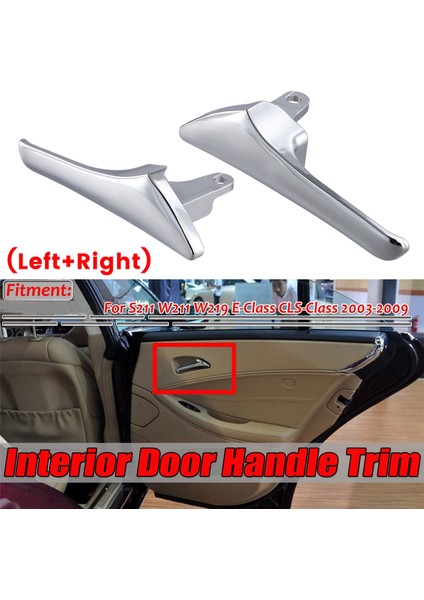 Mercedes Benz W211 E Sınıfı E320 E500 E63 Amg Için Araba Sol/sağ Iç Kapı Kolu 2117660124 2117660224 (Yurt Dışından) fırsatları