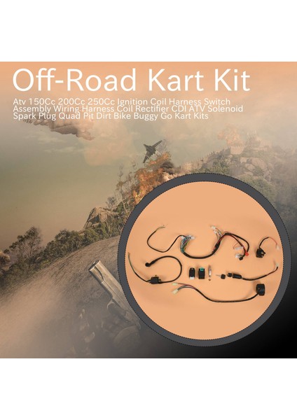 Atv 150CC 200CC 250CC Ateşleme Bobini Demeti Anahtar Tertibatı Kablo Demeti Bobin Doğrultucu Cdı Atv Solenoid Buji Quad Pit Dirt Bike Buggy Go Kart Kitleri (Yurt Dışından) fırsatları
