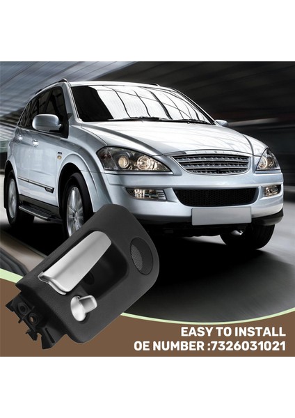 Araba Iç Kapı Kolu Arka Sağ Yan Topuz El Kolu Ssangyong Kyron Actyon/sports 2005-2007 Roewe W5 2011-2014 (Yurt Dışından)